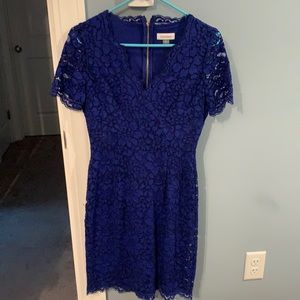 Blue lace dress